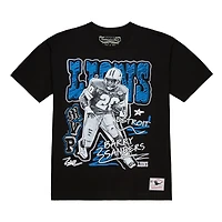 T-shirt noir à imprimé joueur Mitchell & Ness Barry Sanders des Lions de Detroit