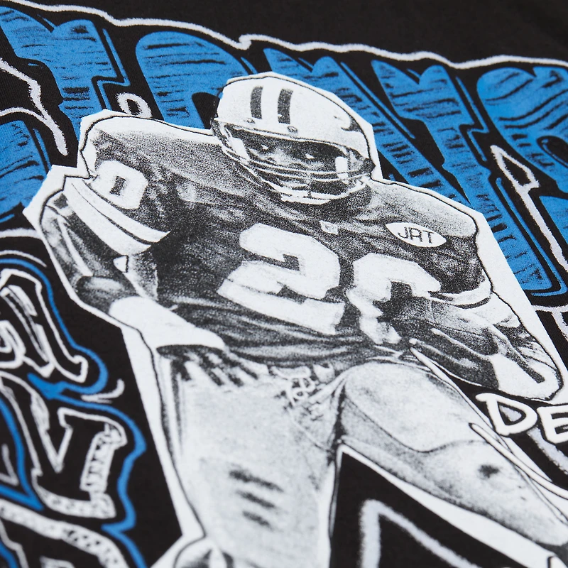 T-shirt noir à imprimé joueur Mitchell & Ness Barry Sanders des Lions de Detroit