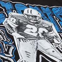 T-shirt noir à imprimé joueur Mitchell & Ness Barry Sanders des Lions de Detroit