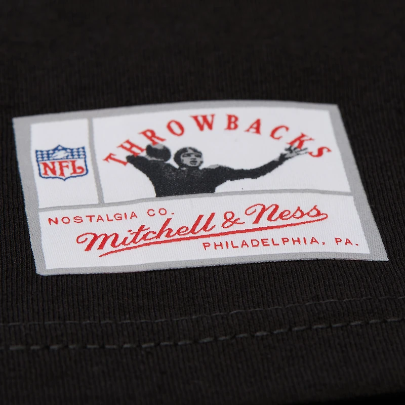 T-shirt noir à imprimé joueur Mitchell & Ness Barry Sanders des Lions de Detroit