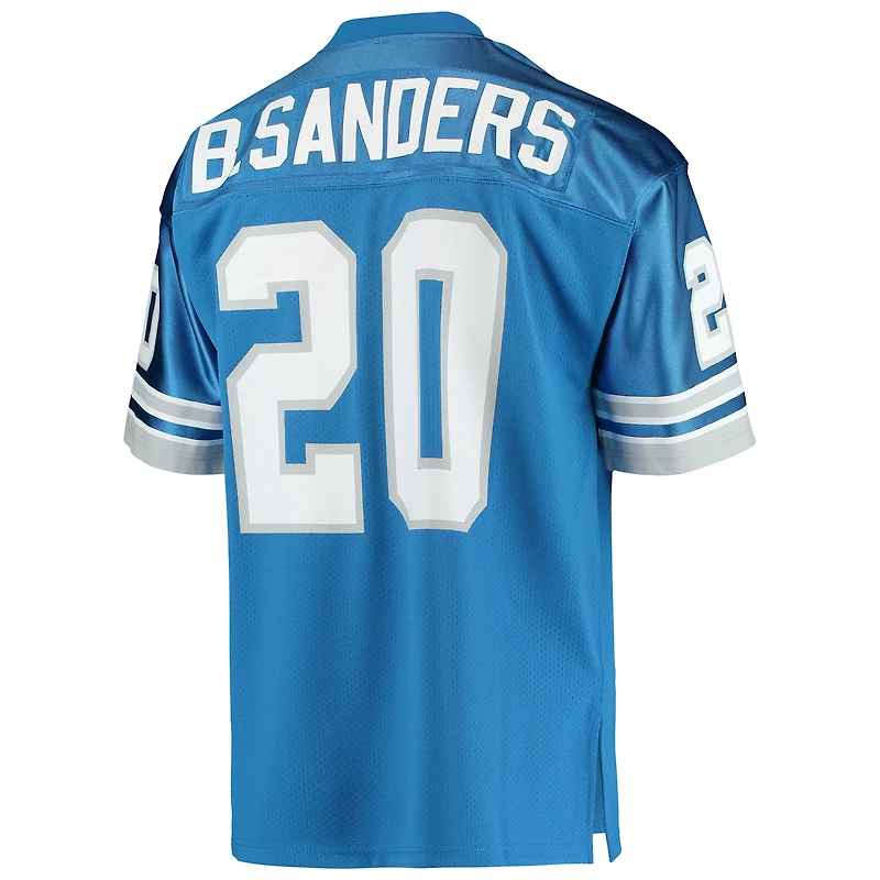 Maillot de joueur retraité authentique Mitchell & Ness Barry Sanders des Detroit Lions 1991 bleu