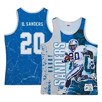 Débardeur Mitchell & Ness Barry Sanders bleu Detroit Lions 1991 pour homme