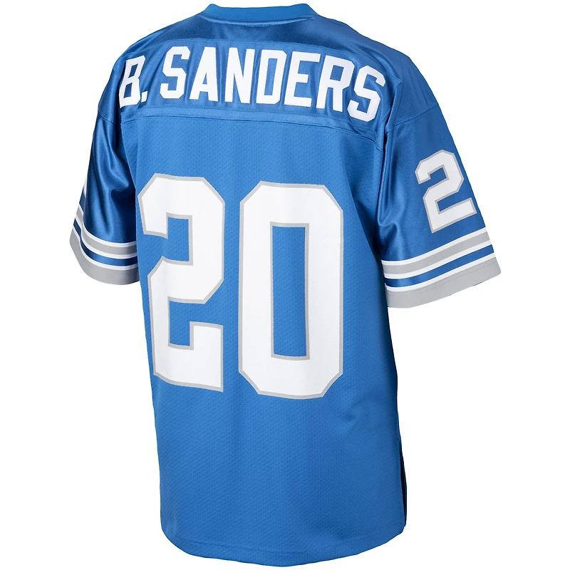 Men's Mitchell & Ness Barry Sanders Blue Detroit Lions Authentic Throwback Retired Player Jersey