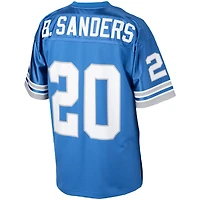 Men's Mitchell & Ness Barry Sanders Blue Detroit Lions Authentic Throwback Retired Player Jersey