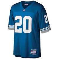 Men's Mitchell & Ness Barry Sanders White Detroit Lions Big Tall 1996 Retired Player Replica Jersey