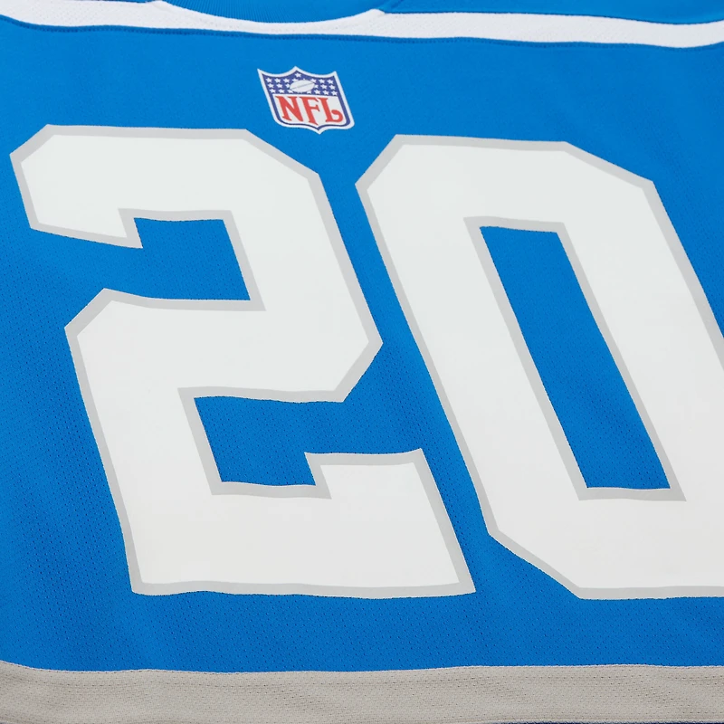 Maillot de hockey bleu Mitchell & Ness Barry Sanders des Lions Detroit Maxxed Out pour homme