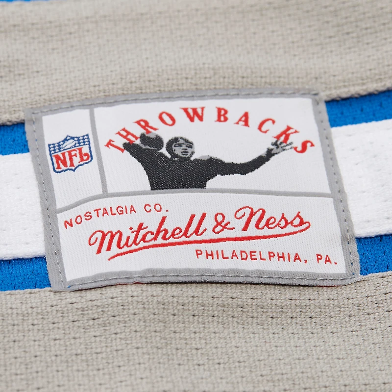 Maillot de hockey bleu Mitchell & Ness Barry Sanders des Lions Detroit Maxxed Out pour homme