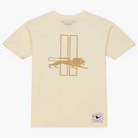Men's Mitchell & Ness Barry Sanders Cream Detroit Lions Sandman Name Number T-Shirt