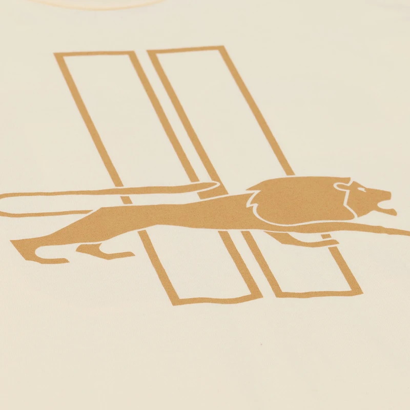 Men's Mitchell & Ness Barry Sanders Cream Detroit Lions Sandman Name Number T-Shirt