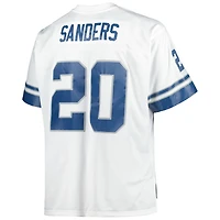Men's Mitchell & Ness Barry Sanders White Detroit Lions Big Tall 1996 Retired Player Replica Jersey
