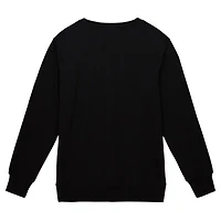 Men's Mitchell & Ness Black Detroit Lions Basic Fleece Pullover Sweatshirt