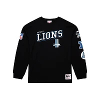 T-shirt à manches longues Mitchell & Ness noir pour homme
