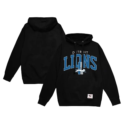 Sweat à capuche noir Detroit Lions Vintage Arch de Mitchell & Ness pour homme