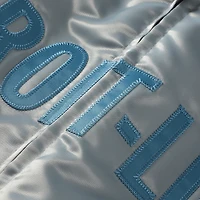 Men's Mitchell & Ness Blue/Silver Detroit Lions Big Tall Throwback Reversible Full-Zip Jacket