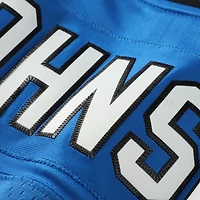 Maillot Mitchell & Ness Calvin Johnson bleu pour homme, joueur retraité des Detroit Lions, taille grande et grande, Legacy 2007