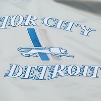 Men's Mitchell & Ness Gray Detroit Lions Double Down Satin Full-Snap Jacket