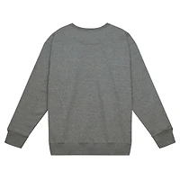 Men's Mitchell & Ness Heather Gray Detroit Lions Basic Fleece Pullover Sweatshirt