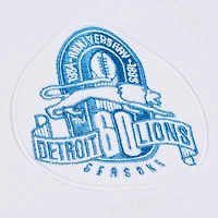 Sweat-shirt polaire arctique Mitchell & Ness blanc Detroit Lions pour homme