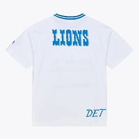 T-shirt Mitchell & Ness blanc Detroit Lions Arctic pour homme