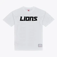 Men's Mitchell & Ness White Detroit Lions Monochrome T-Shirt