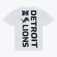 Men's Mitchell & Ness White Detroit Lions Monochrome T-Shirt