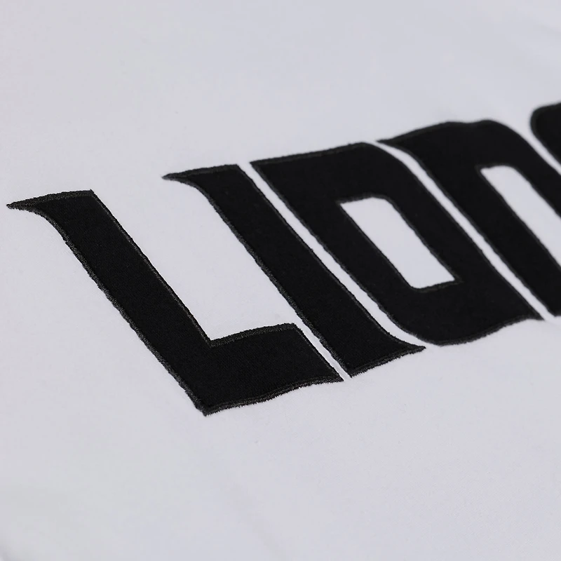 T-shirt monochrome blanc Mitchell & Ness Detroit Lions pour homme