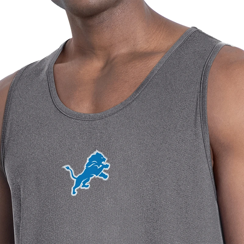 Men's MSX by Michael Strahan  Charcoal Detroit Lions Energy Tank Top