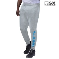 Pantalon de jogging Detroit Lions MSX by Michael Strahan gris chiné pour homme