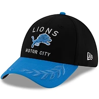 Men's New Era Black/Blue Detroit Lions 2025 NFL Draft 39THIRTY Flex Hat