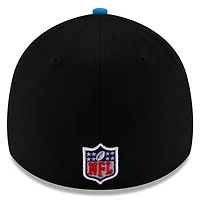Casquette New Era 39THIRTY Flex noire/bleue pour homme, Detroit Lions, draft NFL 2025