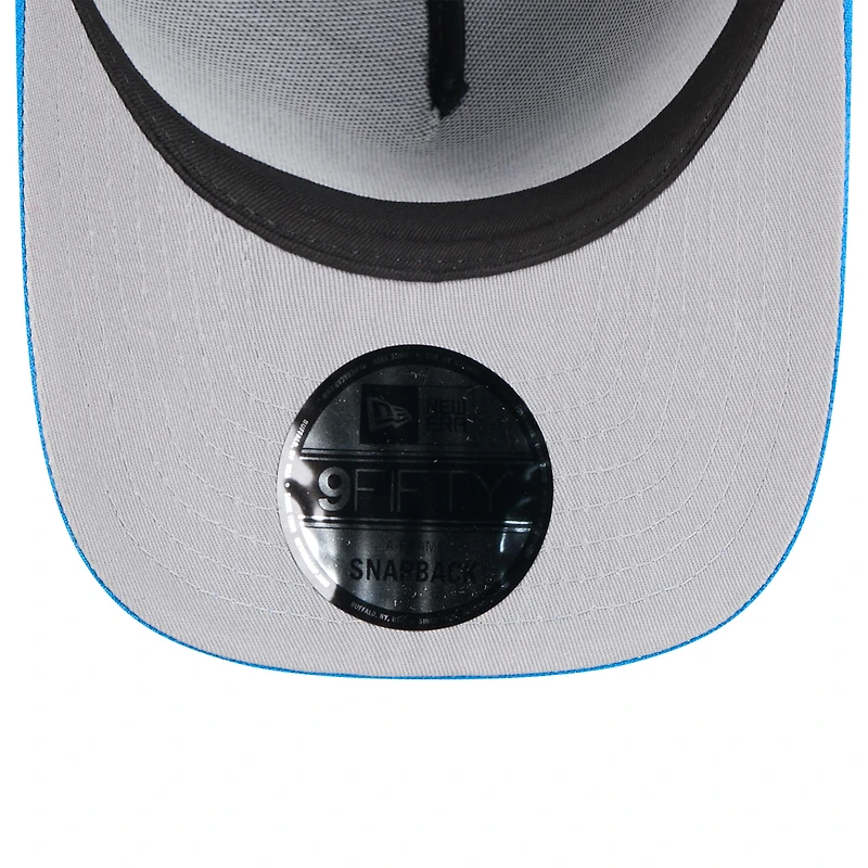 Casquette snapback 9FIFTY A-Frame noire/bleue pour homme des Detroit Lions, draft NFL 2025