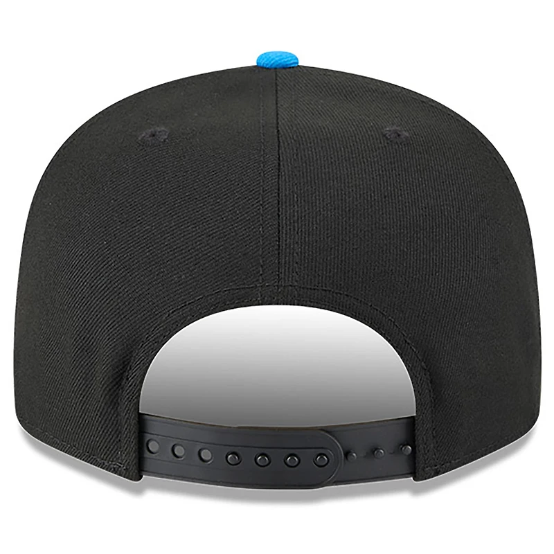 Casquette Snapback Nickelodeon Slime 9FIFTY noire/bleue pour homme des Detroit Lions de New Era