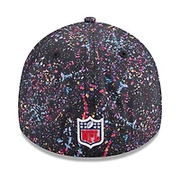 Casquette New Era noire Detroit Lions 2025 NFL Crucial Catch 39THIRTY Flex pour homme