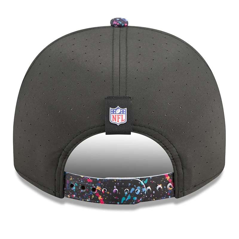 Men's New Era  Black Detroit Lions 2025 NFL Crucial Catch A-Frame 9FIFTY Snapback Hat