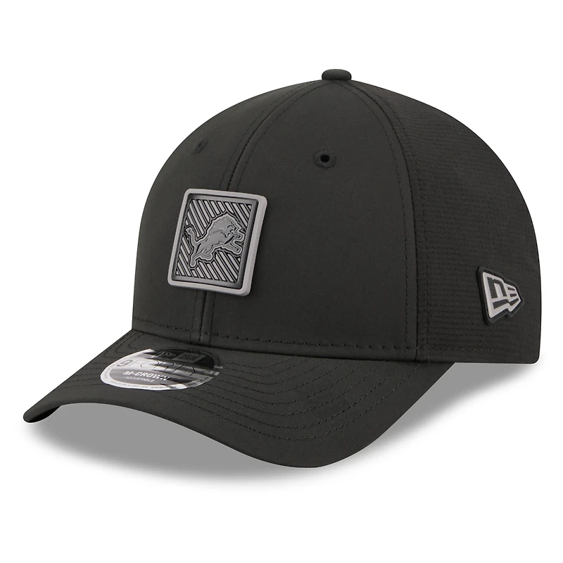 Men's New Era Black Detroit Lions 2026 NFL Training Camp 9FORTY Adjustable Hat