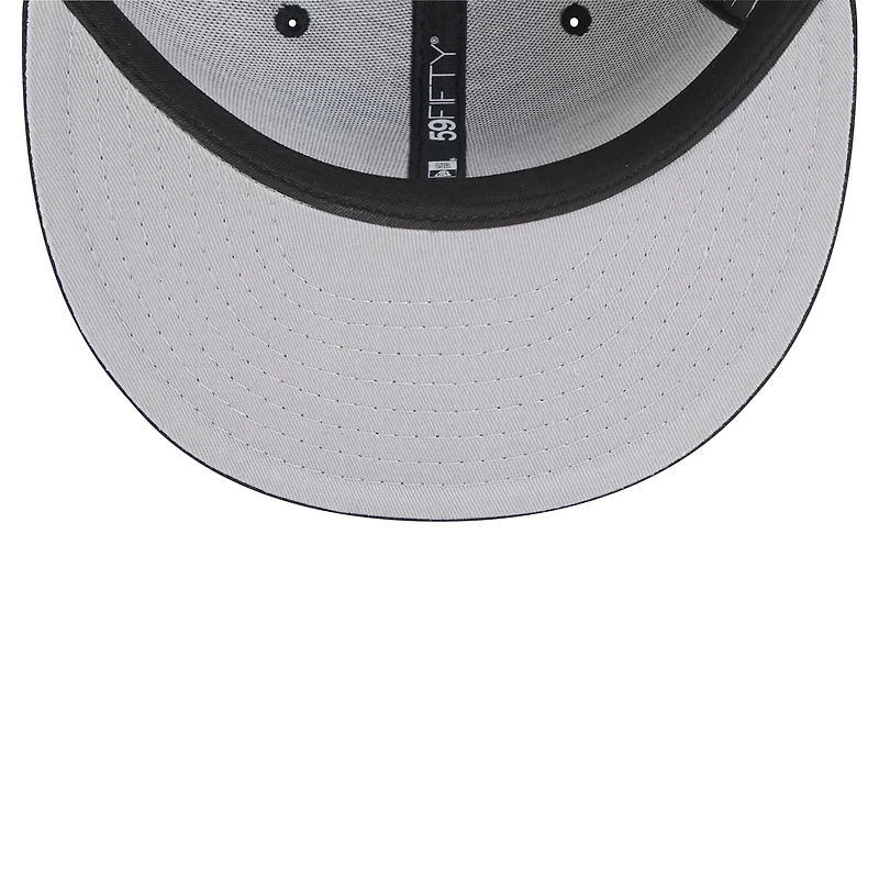 Casquette ajustée New Era Detroit Lions 59FIFTY noire pour homme