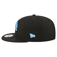 Men's New Era  Black Detroit Lions 9FIFTY Snapback Hat