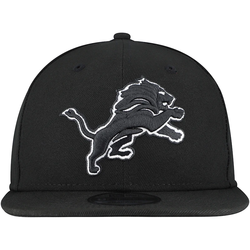 Casquette réglable B-Dub 9FIFTY Detroit Lions New Era pour homme, noire