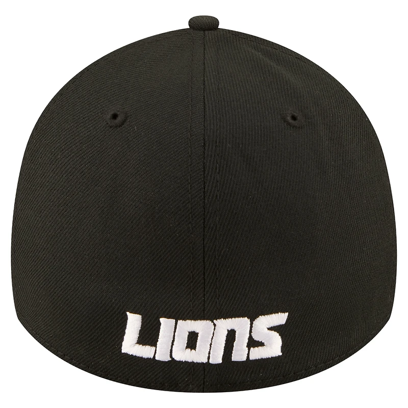 Men's New Era Detroit Lions Core Team 39THIRTY Flex Hat