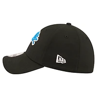 Casquette New Era noire Detroit Lions Core Team 39THIRTY Flex pour homme