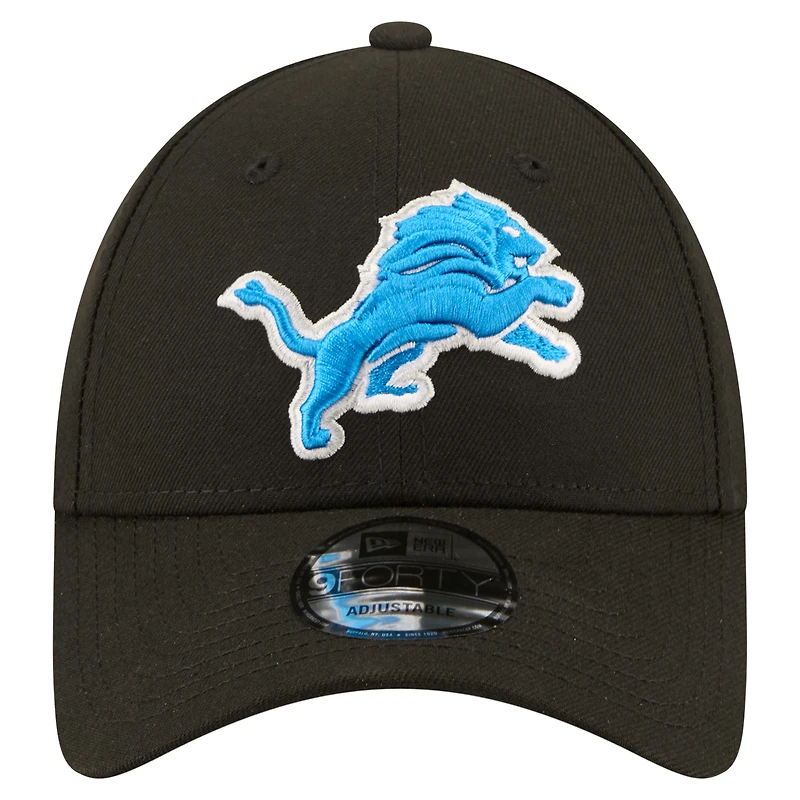 Casquette ajustable New Era bleue Detroit Lions Core Team 9FORTY pour homme