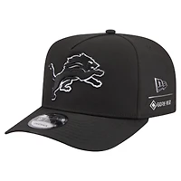 Men's New Era  Black Detroit Lions Gore-Tex A-Frame 9FIFTY Adjustable Hat