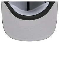 Casquette snapback noire en caoutchouc Detroit Lions de New Era pour homme