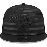 Men's New Era Black Detroit Lions Independent 9FIFTY Snapback Hat