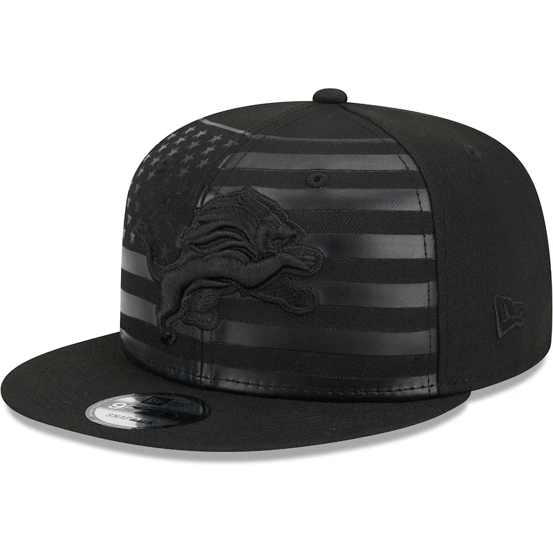 Casquette snapback 9FIFTY Independent Detroit Lions New Era noire pour homme