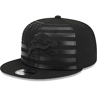 Casquette snapback 9FIFTY Independent Detroit Lions New Era noire pour homme