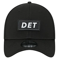 Men's New Era  Black Detroit Lions Scoreboard 39THIRTY Flex Hat