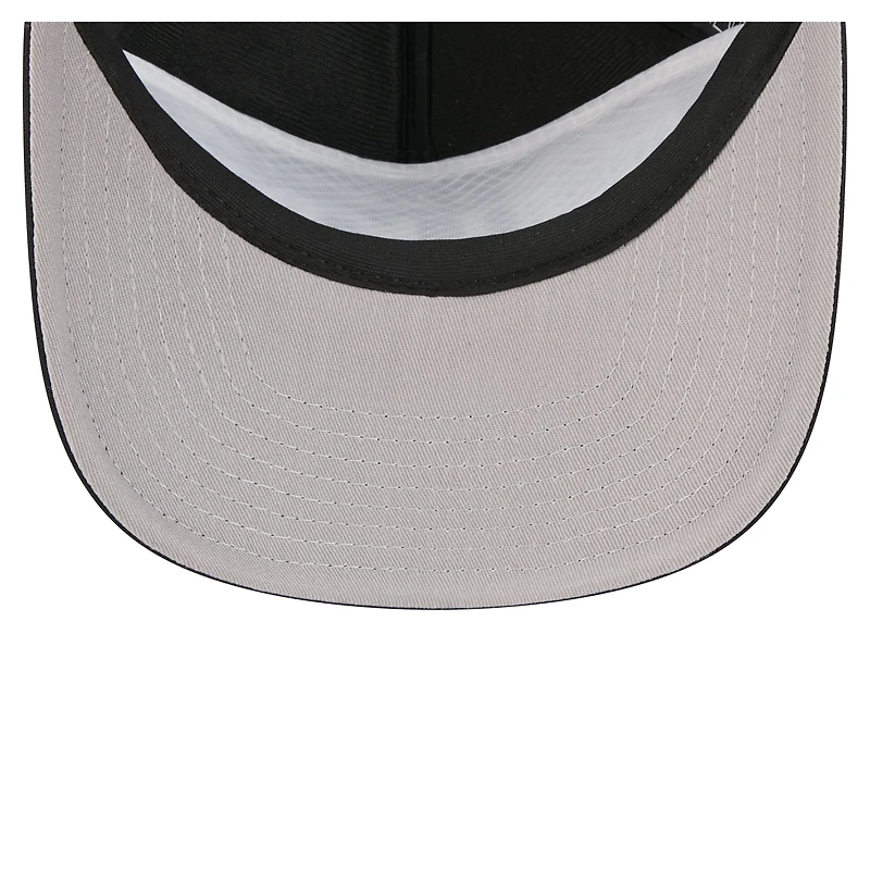 Casquette ajustable New Era Detroit Lions Throwback Foam 19TWENTY noire pour homme