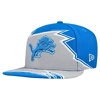 Casquette ajustée New Era 59FIFTY bleu/gris Detroit Lions Break pour homme