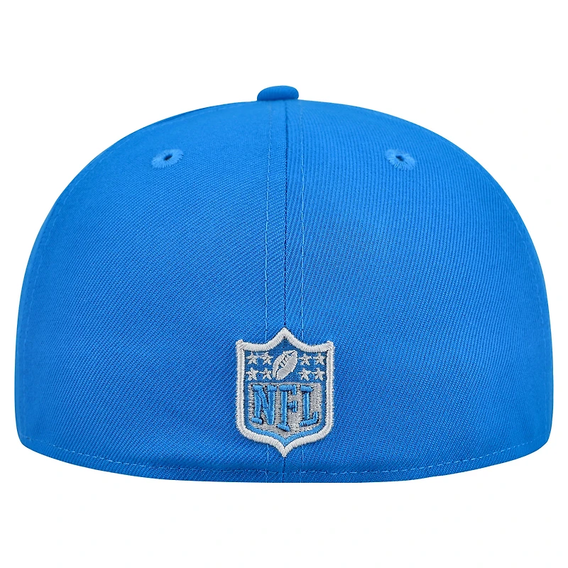 Casquette ajustée New Era 59FIFTY bleu/gris Detroit Lions Break pour homme
